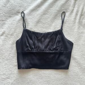 Black zara going out top
